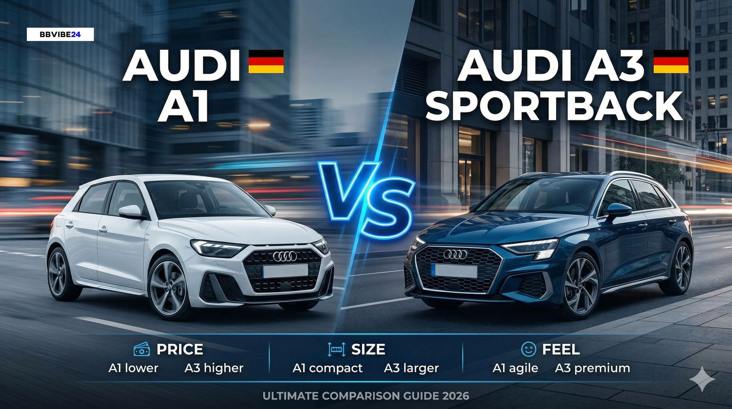 Audi A1 vs. Audi A3 Sportback
