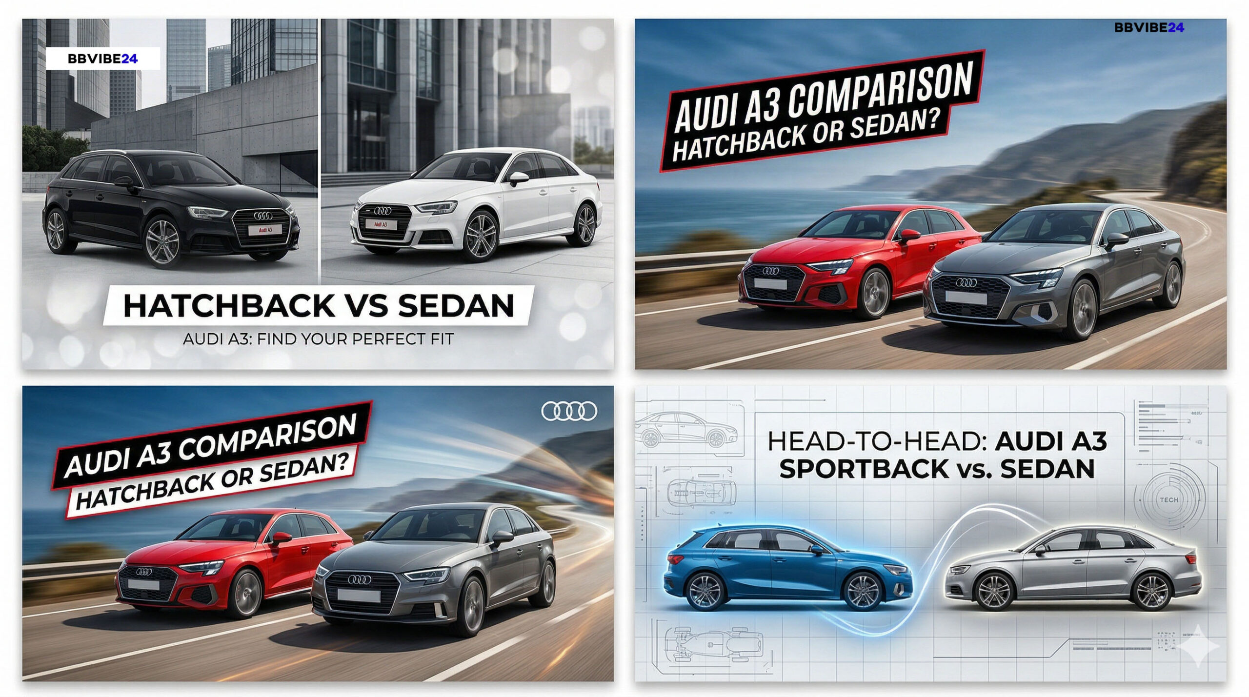 Audi A3 Sportback (Hatchback) vs. Audi A3 Sedan